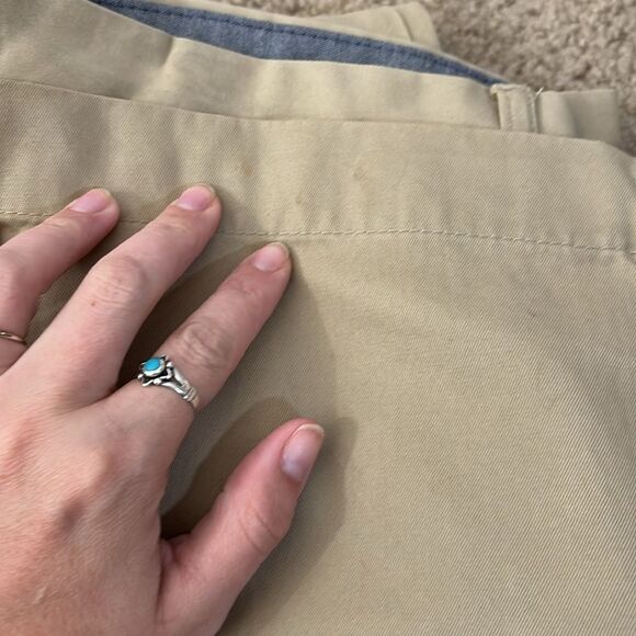 Banana Republic Khaki Chinos Classic Straight-Leg Cotton 33x30 DAWSON - Picture 10 of 11